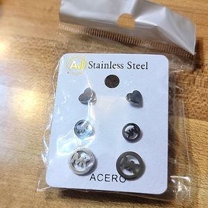 MK Stainless Steel Earrings